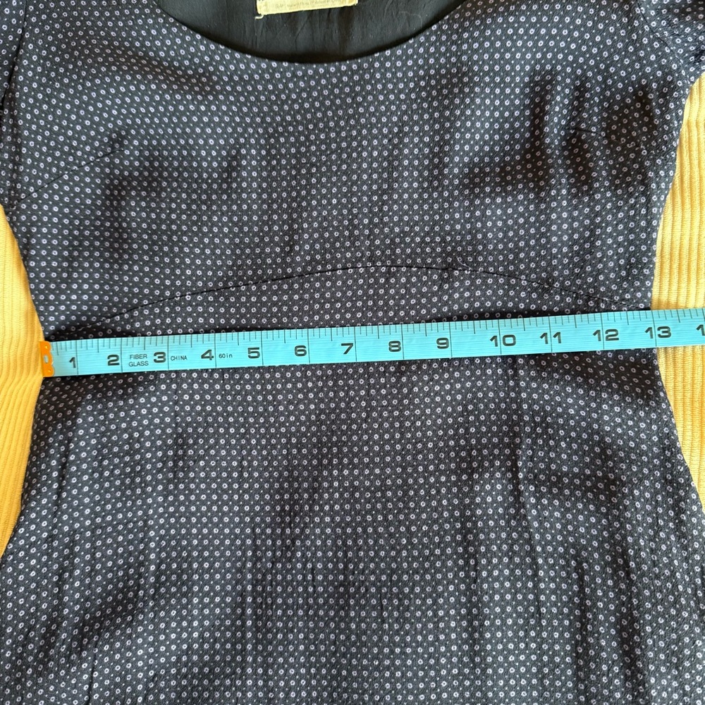 Urban Outfitters Navy Blue Puff Sleeve Ditsy Floral Mini Dress Size Small - Picture 14 of 15